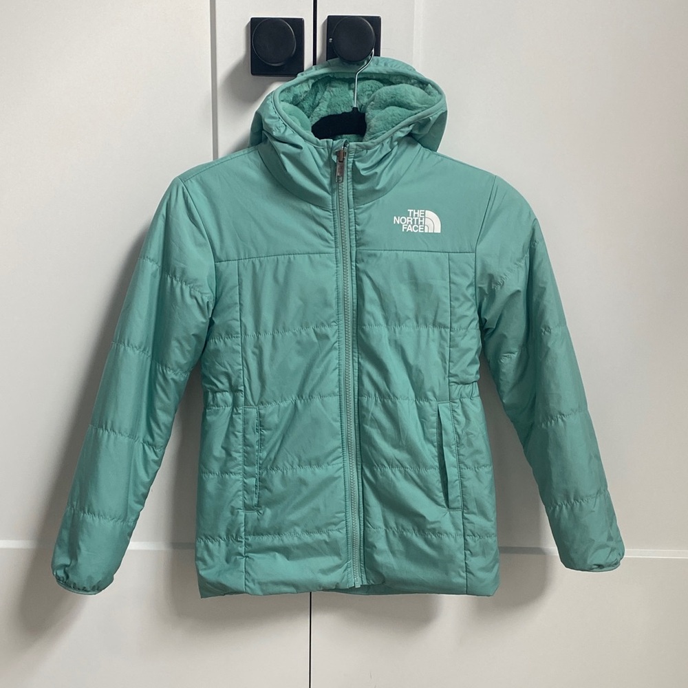 The North Face Kids Mint Green Puffer Jacket